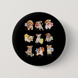 Subtle Vintage Watercolor Anti Trump 8647 6 Cm Round Badge