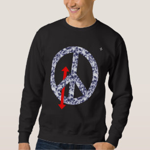 Subtradivid Up And Down Love Peace Sweatshirt