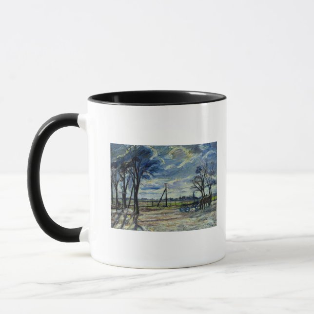 Suburban Landscape in Spring Mug (Left)