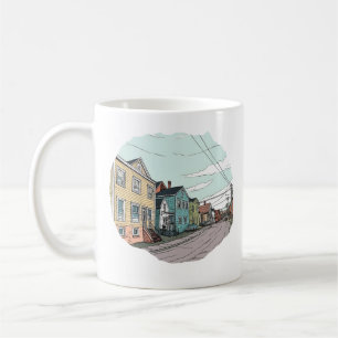 SUBURBAN NEIGHBOURHOOD GEORGE STREET NEWFOUNDLAND  COFFEE MUG
