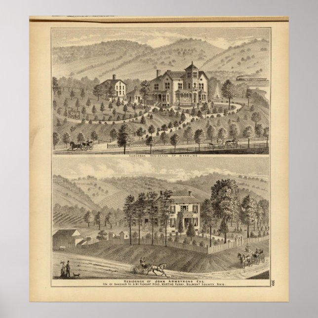 Suburban residence of Wheeling Poster (Front)