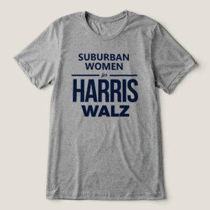 Suburban Women for Harris Walz Tri-Blend Shirt