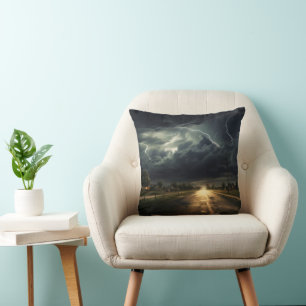 Suburbs Thunderstorm Cushion