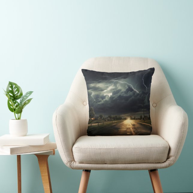 Suburbs Thunderstorm Cushion (Chair)