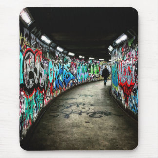 Subway graffiti art mouse mat