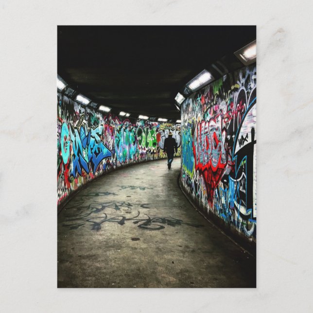 Subway graffiti art postcard (Front)