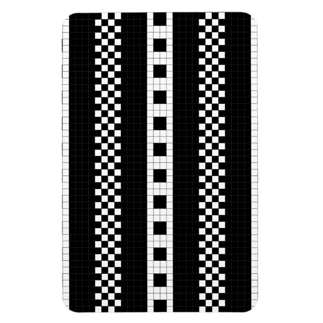 Subway Plaid Geometrics RL90 Magnet (Vertical)