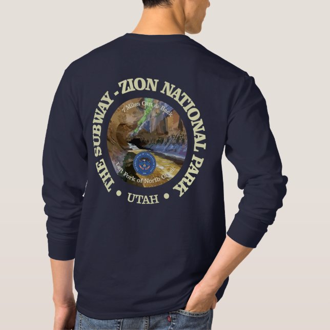 Subway Trail (rd) T-Shirt (Back)