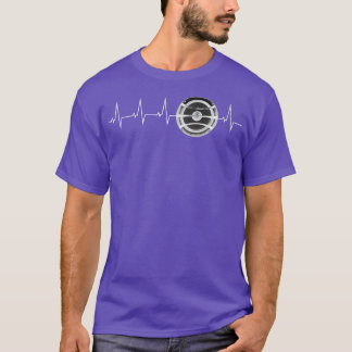Subwoofer bass heartbeat funny  design  T-Shirt