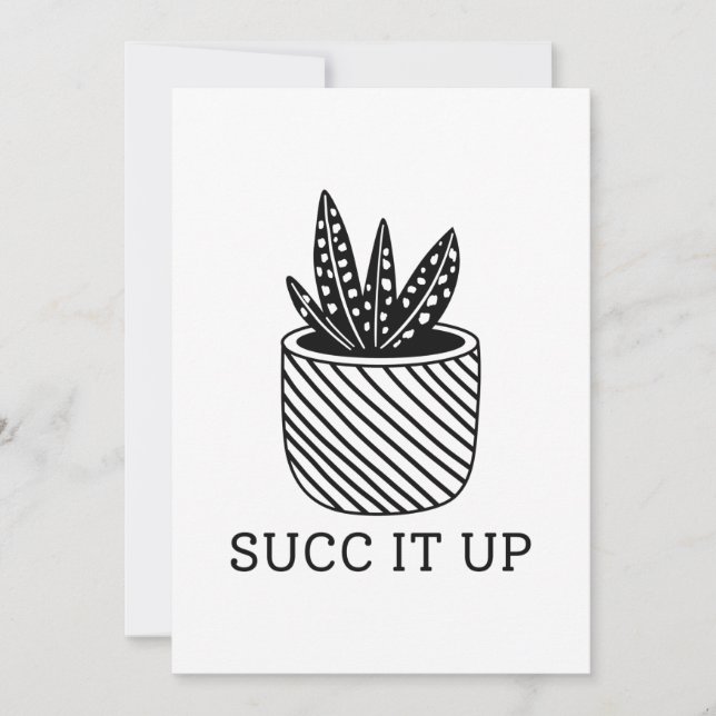 Succ It Up Thank You Card (Front)