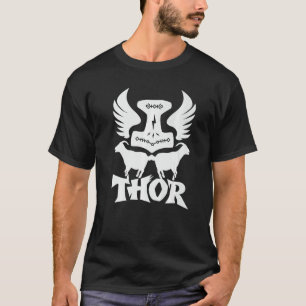 Succeed With Thors Mjolnir Goats Emblem T-Shirt