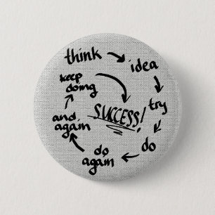 Success 6 Cm Round Badge