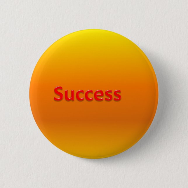 success 6 cm round badge (Front)