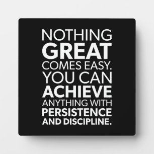 Success and Gym Motivational Plaque