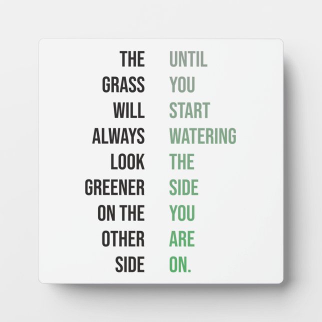 Success and Gym Motivational Plaque (Front)