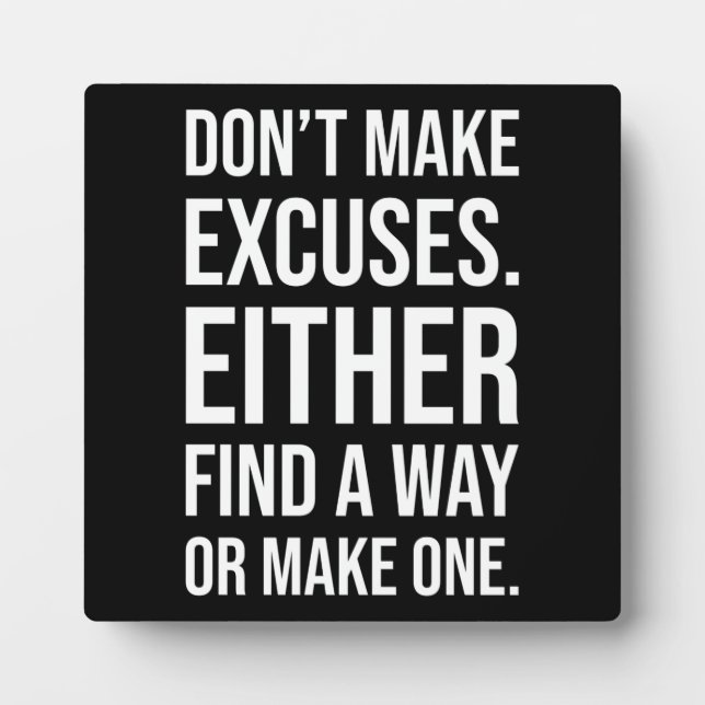 Success and Gym Motivational Plaque (Front)