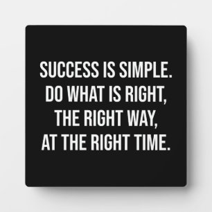 Success and Gym Motivational Plaque