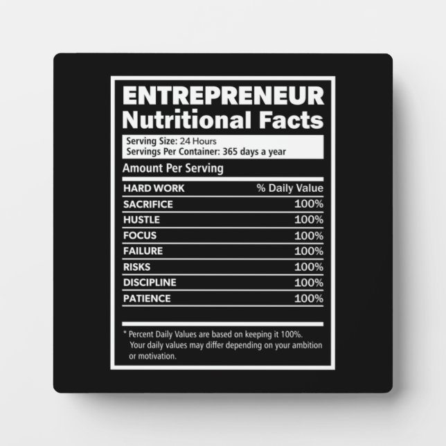 Success and Gym Motivational Plaque (Front)