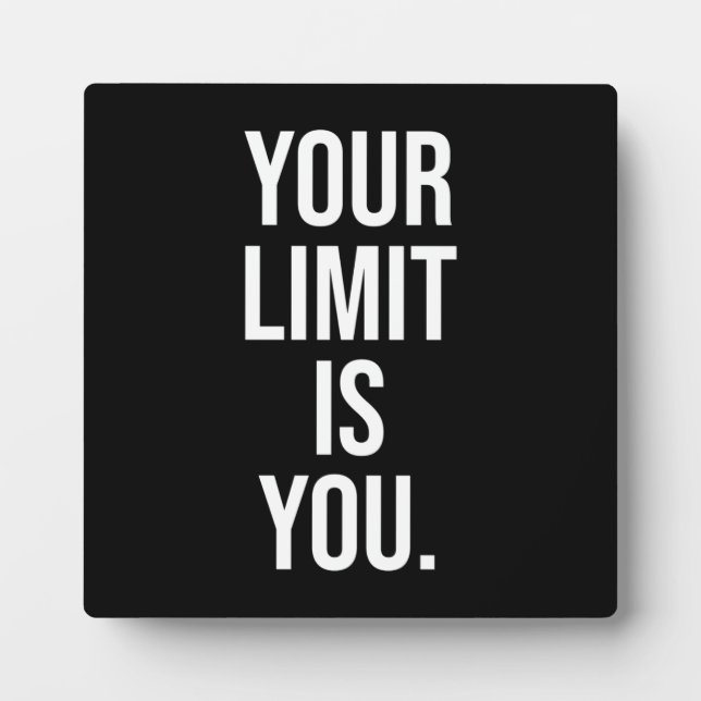 Success and Gym Motivational Plaque (Front)