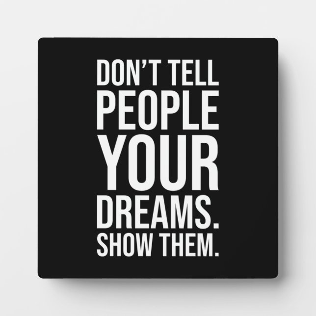 Success and Gym Motivational Plaque (Front)