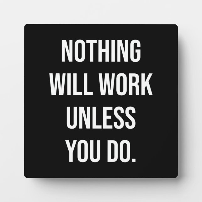 Success and Gym Motivational Plaque (Front)