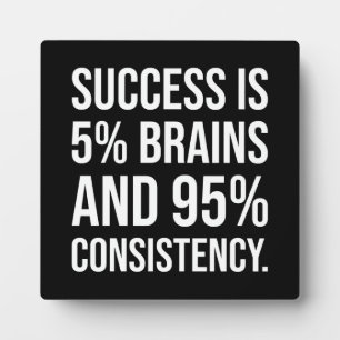 Success and Gym Motivational Plaque