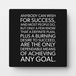 Success and Gym Motivational Plaque