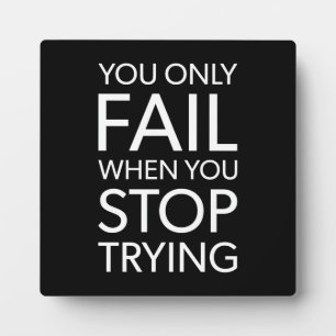 Success and Gym Motivational Plaque