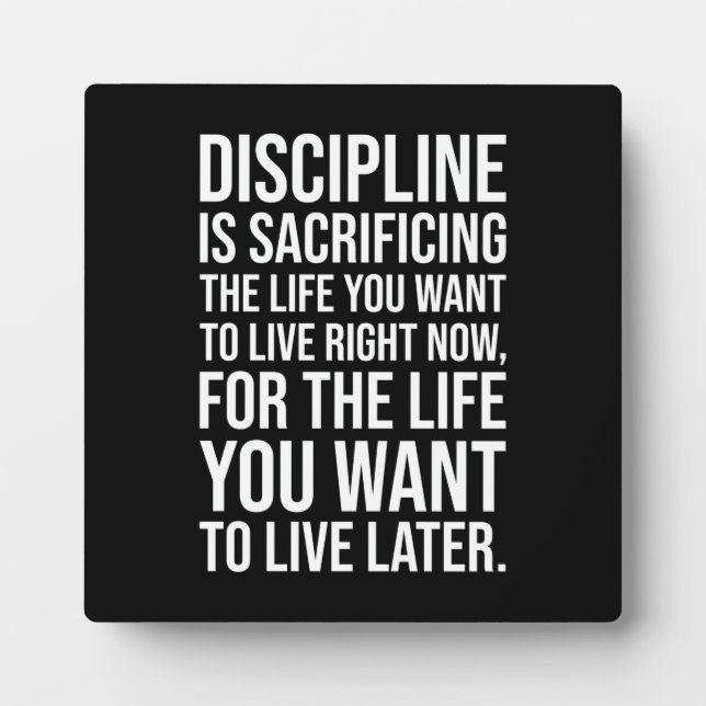 Success and Gym Motivational Plaque (Front)