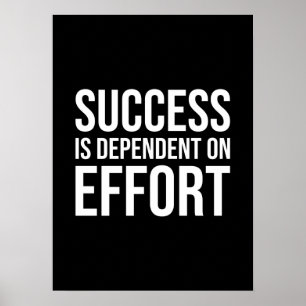 Success and Gym Motivational Poster