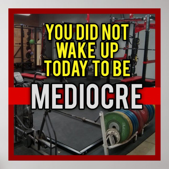 Success and Gym Motivational Poster (Front)