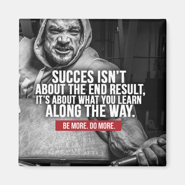 Success And Learning - Workout Inspiration Magnet (Front)