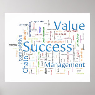 Success and Value Related Text Poster
