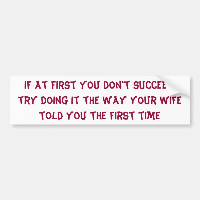 Success Bumper Sticker (Front)