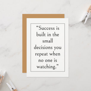 Success & Business Inspirational Quote, Modern Invitation