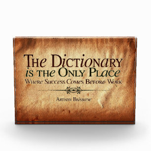 Success Comes Before Work Photo Block