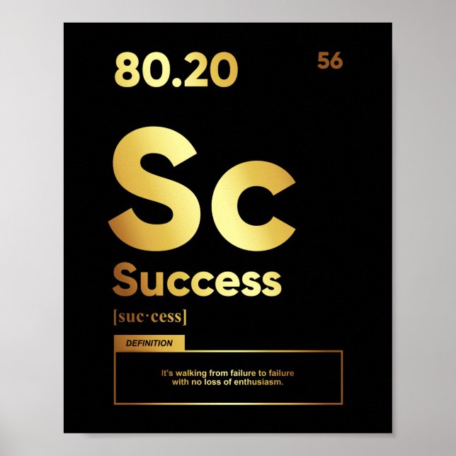 Success Definition | Motivational Poster (Front)