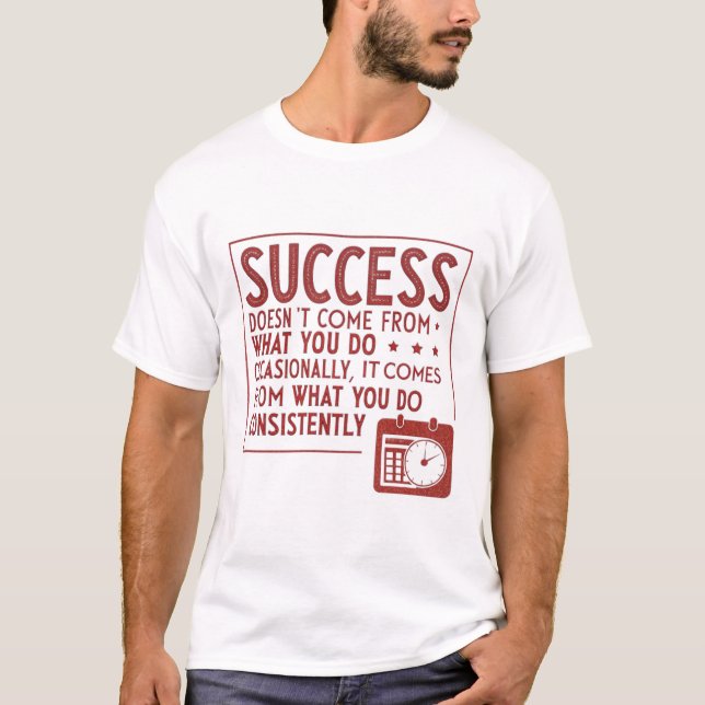 Success doesn’t come from what you do occasionally T-Shirt (Front)