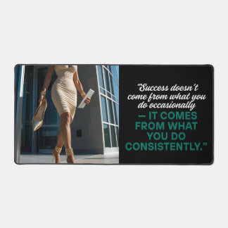 Success doesn't come from what you do occasionally desk mat