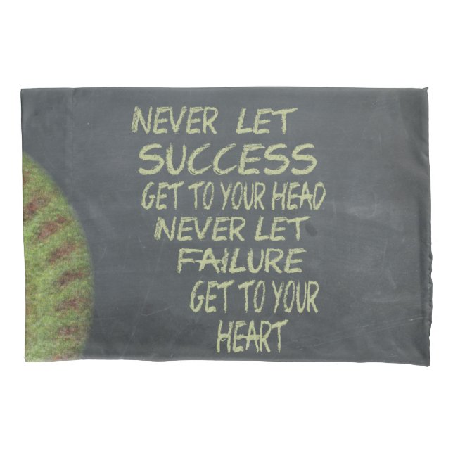 Success Fastpitch Softball Motivational Pillowcase (Front)