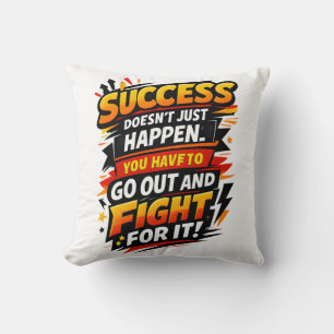 Success Fighter Quote Cushion