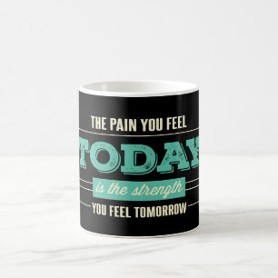 Success, Goals Attitude Motivational Quote Black Coffee Mug