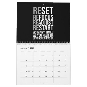 Success Grind Entrepreneur Gym Hustle Inspiration Calendar