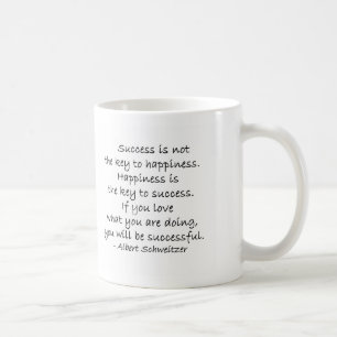 Success & Happiness Quote Coffee Mug Cup