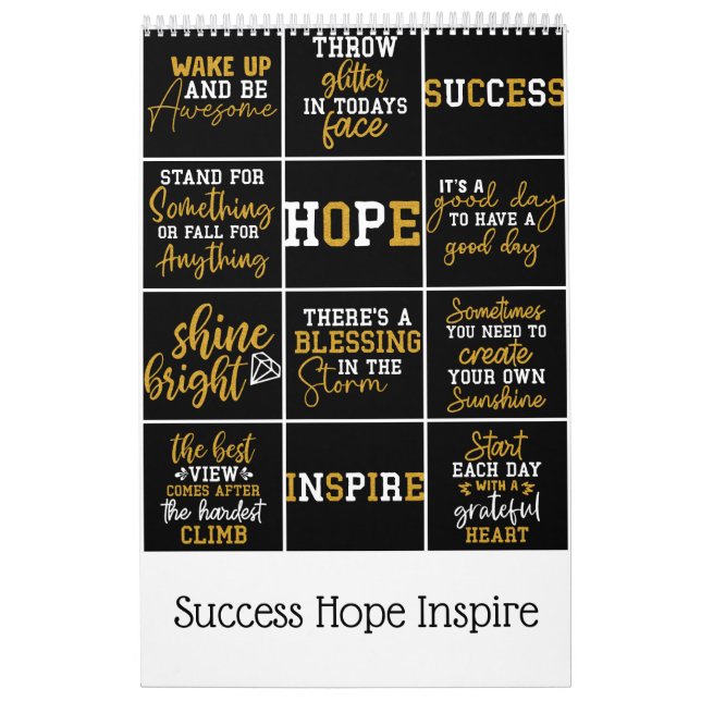 Success Hope Inspire Calendar (Cover)