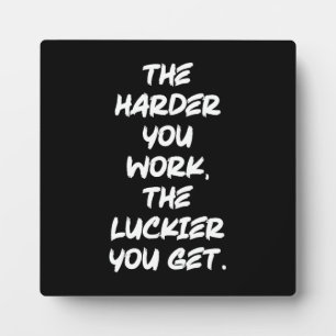 Success, Hustle, Grind and Gym Motivational  Plaque