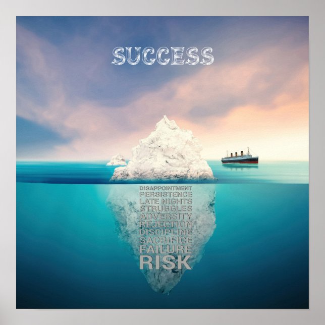 Success iceberg poster (Front)