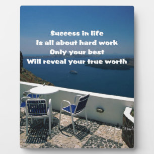 success in life plaque
