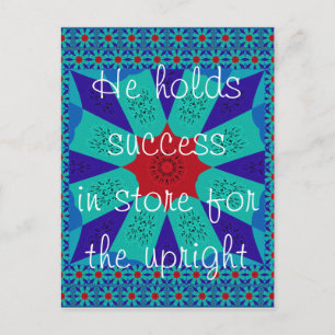 Success in store for the upright postcard