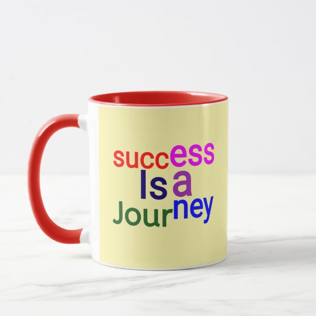 Success Is a Journey – Motivational Mug (Left)